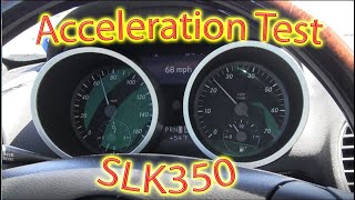 2005 Mercedes SLK350 Acceleration Test [upl. by Enial539]