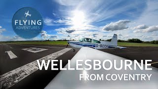 4K ATC Flight from Coventry Airport to Wellesbourne [upl. by Ahsikat]