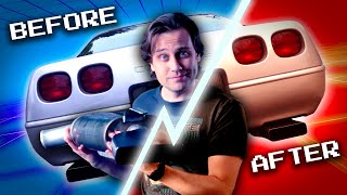 CORVETTE EXHAUST Review Magnaflow Mufflers on a C4 BeforeAfter Comparison [upl. by Gates502]