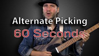 Alternate Picking in 60 Seconds with Andy Wood [upl. by Abehs754]