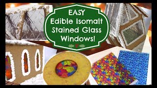 EASY Edible Isomalt Stained Glass Windows [upl. by Drofxer]