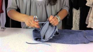 DIY EASY Distressed jeans  How To Distress Your Own Jeans [upl. by Landry]