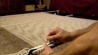 Warping for Navajo Style Weaving second part [upl. by Viguerie]