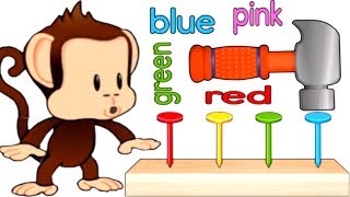 Learn Colors Numbers with Monkey  Educational Kids Puzzle Games Monkey Preschool FixIt [upl. by Isewk]