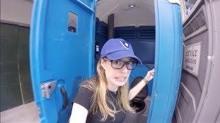 Using a portapotty for the first time  Day 27 [upl. by Niamart]