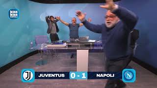 JUVENTUSNAPOLI 01  LIVE REACTION CARLO ALVINO  KISS KISS NAPOLI [upl. by Alake]