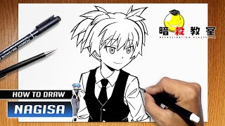 How to draw Nagisa Shiota from Assassination Classroom [upl. by Ettelimay]