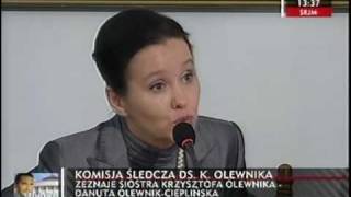 Komisja śledcza ds Krzysztofa Olewnika 116 [upl. by Nanci]