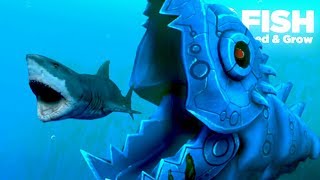 NEW MECHA KILLER FISH  Fish Feed Grow  Ep 22 [upl. by Valer]