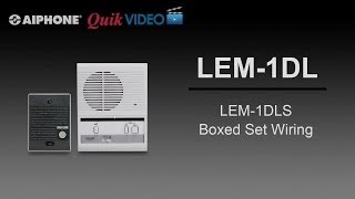 LEM1DLS Boxed Set Wiring [upl. by Ahsenal]