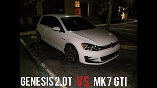 MK7 GTI vs Genesis 20T [upl. by Karleen]