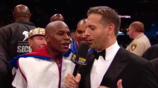 Mayweather vs Marquez Mayweather Post Fight Interview HBO Boxing [upl. by Eduardo]