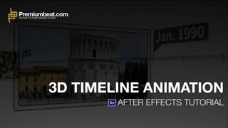 After Effects Video Tutorial 3D Timeline Animation [upl. by Teiv]