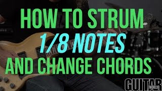 How to Strum 18 Notes  Guitar Basics [upl. by Adiazteb641]