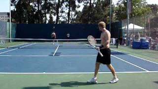 Marat Safin hitting the ball to the Grandstand court [upl. by Onitnelav31]