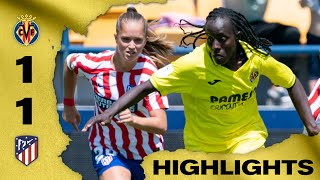 Highlights Villarreal Femenino 11 Atlético de Madrid  Liga F [upl. by Acul417]