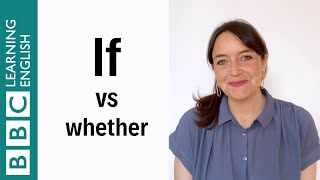 If vs Whether  English In A Minute [upl. by Enicnarf]