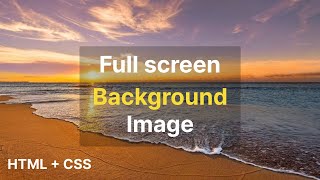 Responsive Full Page Background Image Using CSS [upl. by Nelie]