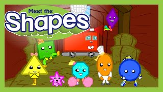 Meet the Shapes FREE  Preschool Prep Company [upl. by Lyrrehs]