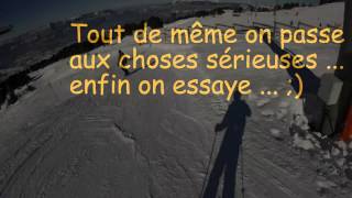 Montage de ski Chamrousse 2015 chutes sauts  D [upl. by Schnabel]