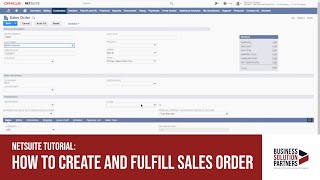 NetSuite Tutorial How to Create and Fulfill Sales Orders in NetSuite [upl. by Deryl]