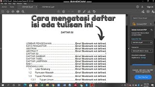 Cara Mengatasi quotError Bookmark not definedquot [upl. by Notsnorb]