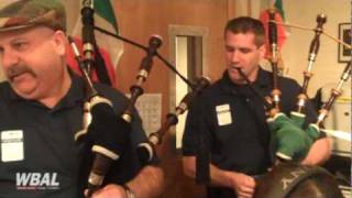 St Patricks Day Bagpipes In Baltimore [upl. by Hulton589]