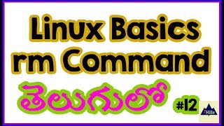 Linux basic Commands in Telugu  Rm command [upl. by Beverie899]