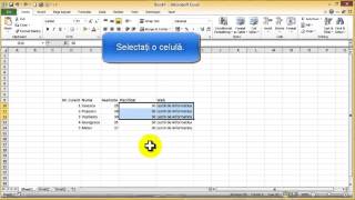 Tutorial Excel  Cum inserăm celule rânduri coloane [upl. by Jacquette]