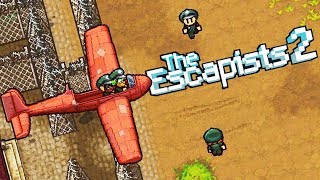 GLIDE TO VICTORY Prisoners BUILD and LAUNCH a GLIDER  The Escapists 2 Gameplay [upl. by Naras]