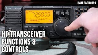 Icom IC718 HF Transceiver Controls and Functions  Ham Radio QampA [upl. by Norac]