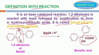 BenzilBenzilic acid Rearrangement  Definition Mechanism with examples [upl. by Icul]