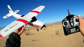 WLToys F949 Long Flying RC Trainer Airplane Flight Test Review [upl. by Aneleve]