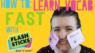 How To Learn Vocabulary Fast with FlashSticks║Lindsay Does Languages Video [upl. by Marco542]