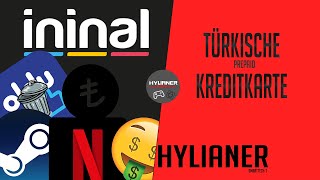 Türkische Prepaid Kreditkarte erstellen  ininal [upl. by Acimot]