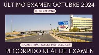 EXAMEN PRÁCTICO de CONDUCIR en MÓSTOLES  DÍA 18 DE OCTUBRE 2024  RECORRIDO REAL TERCER ALUMNO [upl. by Alhahs]