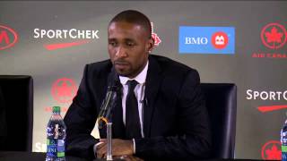 DefoeBradley Press Conference Jermain Defoe [upl. by Eillak606]