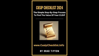 new CUSIP Checklist for 2024 to discharge debt by Brad Tipton [upl. by Norrehs958]