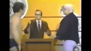 Dusty Rhodes and Terry Funk confrontation on Georgia Championship Wrestling in 1982 [upl. by Aiuqal]