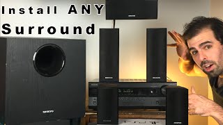 How to Set Up Surround Sound  ONKYO Receiver Review [upl. by Einneg]