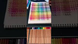 Playing with colored pencils  shorts colorchart nuancier [upl. by Kettie]