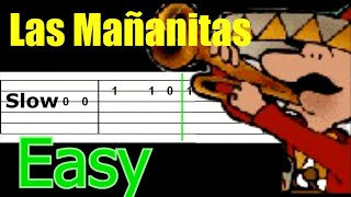 🎈Las Mañanitas🎂Easy Guitar Tab 🎉 [upl. by Kee]