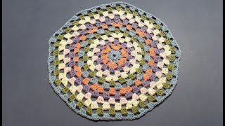 Crochet Granny CircleMandala Blanket  Part 2 [upl. by Atteroc435]