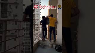 Daikin outdoor instal electrical motivasnol shorts video [upl. by Ylelhsa]