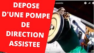 🚗🚐 Comment remplacer une pompe de direction assistée How to drain replace a power steering pump [upl. by Llezom416]