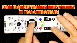 How to Program Your DirecTV Remote to Operate Your TV [upl. by Gant]