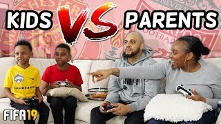 KIDS VS PARENTS FIFA 19 MAN UTD VS LIVERPOOL [upl. by Aroon605]