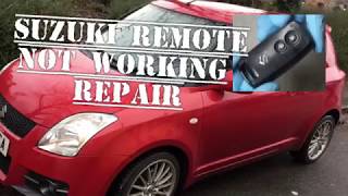 Suzuki Swift Remote Key not working How to Replace Battery [upl. by Eanod]