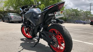 2021 Yamaha mt03 TST industries rear fender eliminator kit install [upl. by Nahtiek]