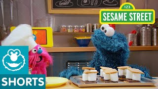 Sesame Street How to Make Smores  Cookie Monsters Foodie Truck [upl. by Arema]